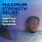 Amazon Basic Care Nighttime Cold & Flu Relief Syrup, Cherry, 8 fl oz (1-Pack)
