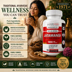 Vadik Herbs Jatamansi Capsules 1000mg | Organic Jatamansi Root (Nardostachys jatamansi) | Ayurvedic Herb for Calm, Clarity & Restful Sleep | 100 Vegetarian Capsules | Non-GMO | Trusted Since 1971