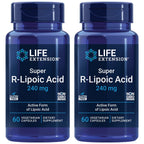 Life Extension Super R-Lipoic Acid – Healthy Aging, oxidative Stress Defense – with 240 mg of Active R-Form of R-Lipoic Acid – Gluten-Free – Non-GMO – Vegetarian – 60 Capsules (2 Pack)
