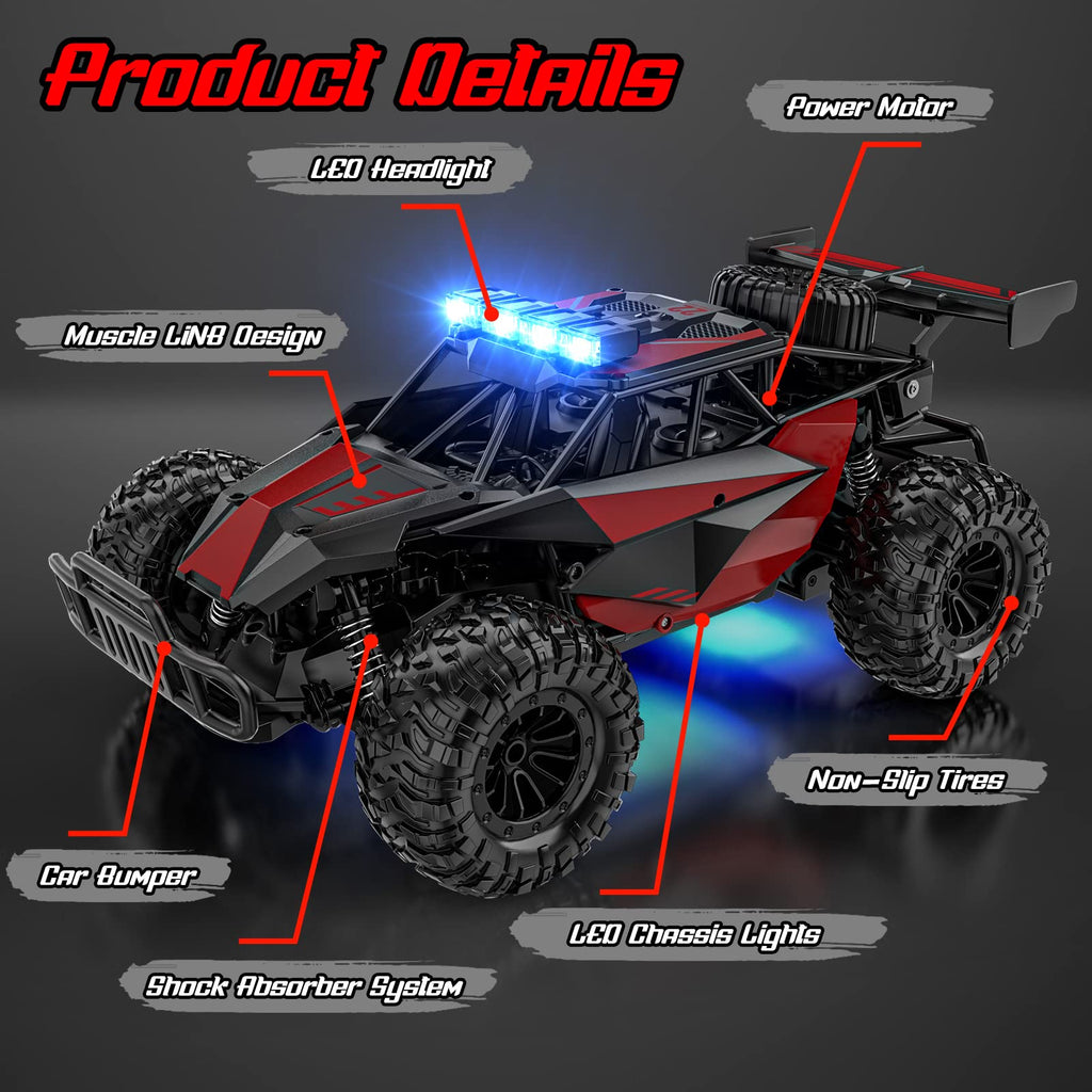 BLUEJAY Remote Control Car, 2.4GHz High Speed 33KM/H RC Cars Toys