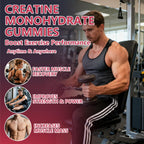 Crasye Creatine Gummies Complex 8000mg for Men and Women Creatine Monohydrate Gummy with BCAA Taurine for Muscle Strength and Energy Boost Sugar Free Pre-Workout Supplement - 120 Gummies