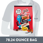 Hershey Miniatures Assorted Flavored, Halloween Candy Bulk Bag, 78.24 oz (275 Pieces)