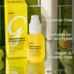 Gleamin Supercharged Balance Brightening Serum, Vitamin C, Turmeria Zen, Kannabia Sense, Niacinamide – Hydrating Face Serum for Dark Spots & Radiance, 1 fl oz (30ml)