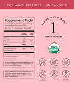 Truvani Hydrolyzed Collagen Peptides | Unflavored | 28 Servings | 20g Grass-Fed Collagen Protein Powder | Promotes Hair, Skin, and Nail Health | Dairy & Gluten Free | Women & Men | Package May Vary