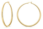 Milla Graduated Gold Hoop Earrings for Women, Large Size