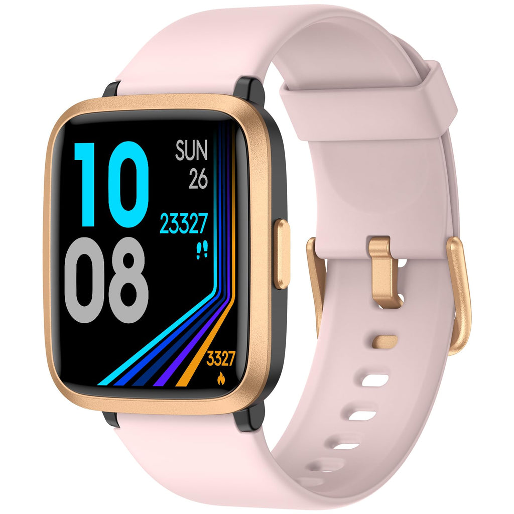 Fitness Tracker Watch with Heart Rate Monitor, Activity Tracker with Pedometer, Sleep Monitor, Calories & Step Counter, 5ATM Waterproof Smart Watch for Women Men Health Fitness Watch for Sports