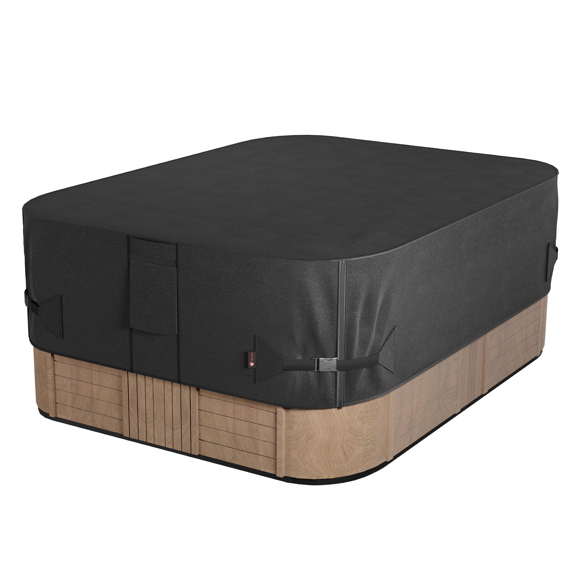 iBirdie Outdoor Waterproof Rectangular Hot Tub Cover 89 x 79 inch fit 88 x 78 or 87 x 77 or 86 x 76 SPA 600D Heavy Duty Rectangle Weatherproof Protectors Protective Cover Cap