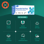 MILDPLUS Disposable Bed Pads 30“x36”, 50 Count Extra Large Underpads , Heavy Duty Absorbent Bed Pads for Adult Incontinence, Senior Care, Kids & Puppy Training Pads (No Adhesive)
