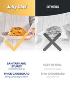 JOLLY CHEF 8.37 inch Disposable Paper Plates 140 Count Soak Proof, Cut Proof, Heavy Duty Printed Disposable Plate for Everyday Use