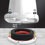 Korky 6000CP Toilet Wax Free Seal Kit with Hardware - 4 Pack
