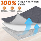 Fab totes 6 Pack Storage Bags for Clothes Blanket Storage Bins with Lids