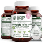 Natural Nutra Whole Food Complete Multivitamin and Mineral for Women and Men, Energy Booster, Helps Maintain Bone Health Supplement, Improves Brain Function and Skin, Help Enhance Immunity 60 Capsules
