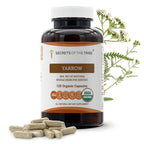 Secrets of the Tribe Yarrow 120 Capsules, 800 mg, USDA Organic Yarrow (Achillea millefolium) Dried Leaf and Flower (120 Capsules)