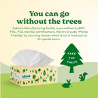 Caboo Tree Free Facial Tissue Paper, Tree Free, Eco Friendly 3 Ply Tissue Flat Box - 120 Sheets Per Box, Total of 4 Boxes, 480 Total Tissues