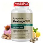 Lymphatic Drainage Supplements, Lymphatic Drainage Capsules for Immune Health & Fluid Balance – Natural Herbal with Echinacea, Dandelion & Burdock Root, Non-GMO, Vegan, Gluten Free - 120 Capsules