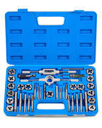 Orion Motor Tech Tap and Die Set Metric | M3, M4, M5, M6, M7, M8, M10, M12 Tap Set and Die Set | Thread Repair Kits for Threading and Rethreading Internal and External Threads