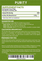 Purity Natural Beauty Certified Organic He Shou Wu - Large 5oz Bag of 30:1 Concentrated-Fo-ti - Organic Foti Extract- Fo ti He Shou Wu Organic (Pack of 5-25 Ounces)