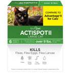 TevraPet Actispot 2 Flea Treatment for Large Cats 9+ lbs, 6 Doses