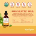 MaryRuth Organics Vitamin D3 | Vitamin K2 | Vitamin D3 K2 Drops | K2 D3 Vitamin Liquid Supplement for Toddlers | Kids Supplement for Calcium Absorption Strong Bones | Vegan | Gluten Free | 1 Fl Oz