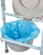 Carex Commode Liners, 42 Liners - Fits Most Commodes, With Absorbent Powder, Holds 2 Quarts Liquid, Disposable and Hygienic, 7 Toilet Liners/box, Pack of 6