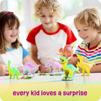 Dan&Darci Dinosaur Hatching Surprise Eggs for Kids - 6 Pack - Grows 600% - Dino Egg Toys for Boys & Girls Age 3-8 - Gift Ideas, Party Favors, Basket Stuffers - Gifts for Girls Ages 3 4 5 6 7 8