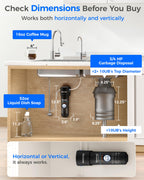 Waterdrop 10UB Under Sink Water Filter System, Reduces PFAS, PFOA/PFOS, Lead, Chlorine, Bad Taste & Odor, NSF/ANSI 42 Certified, Under Sink Water Filter with Faucet, 1 Year