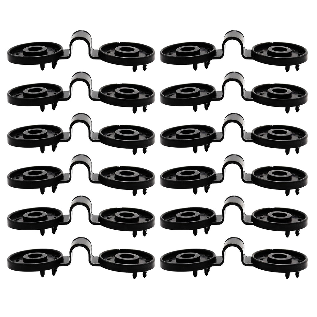 100PCS Shade Cloth Clips with Lock Grip, Heavy Duty Round Plastic Clips for Windproof Awning, Sun Shade Net, Garden Greenhouse and Anti Bird Netting