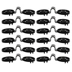 100PCS Shade Cloth Clips with Lock Grip, Heavy Duty Round Plastic Clips for Windproof Awning, Sun Shade Net, Garden Greenhouse and Anti Bird Netting