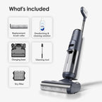 Tineco Floor ONE S5 PRO 2 Cordless Wet Dry Vacuum Smart Hardwood Floor Cleaner Machine, One-Step Cleaning Mop for Sticky Messes and Pet Hair, LCD Display, APP, Voice Guide with Ultra Mode