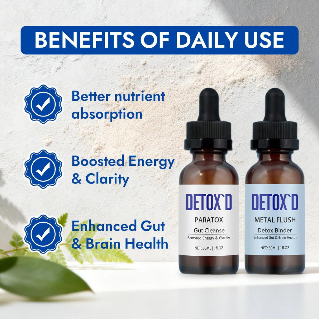 TakTuqa Detox’d Paratox Gut Cleanse & Detox - Herbal Liquid Drops with Black Walnut, Wormwood, Clove & Oregano for Digestive Balance, Energy Boost & Immune Support(1pc)