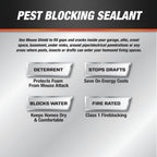 DAP Mouse Shield Foam Sealant and Blocker, Off White, 12 Oz (7565012506)