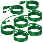 K KASONIC Outdoor Extension Cord 50 FT, Evenly Spaced 6 Outlets, Green