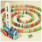 PREPHY Domino Train Toys Kids Games - Automatic Stacking Creative Game 3+ Year Old - Stem Montessori Toy for Boys 4-6 - Summer Autistic Christmas Birthday Gifts 5 6 Kids Ages 4-8