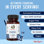 MaryRuth Organics Activated Charcoal Capsules | Substance Adsorption | Derived from Coconut Shells | Vegan Capsules from Pine Trees | Non-GMO | Gluten Free | 40 Count