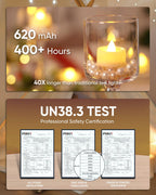 Homemory 12-Pack Remote Flameless LED Battery Tea Light Candles, 400+Hrs