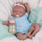 Realistic Reborn Baby Dolls - 18 inch Rosalie Newborn Baby Sleeping Girl, Cloth Body Poseable Real Life Baby Dolls Birthday Gift for Kids Age 3+…