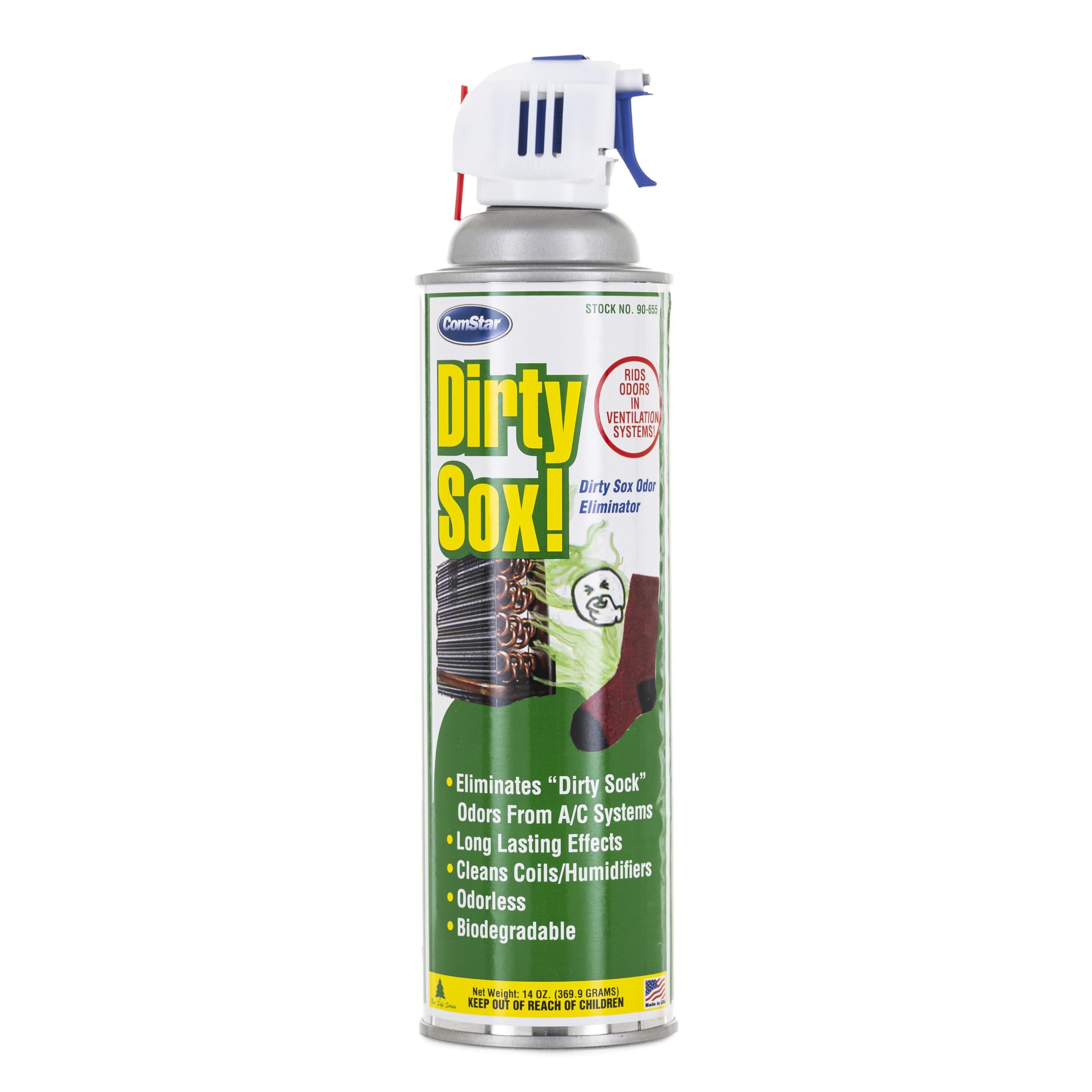 ComStar Dirty Sox 14 oz A/C Odor Neutralizer & Coil Evaporator Cleaner