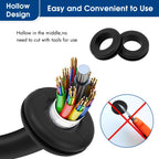 200pcs Rubber Grommet Kit, Hollow Rubber Grommets, 8 Sizes Wire Grommets