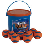 Chuckit! Ultra Rubber Dog Balls with Cleaning Bucket, Medium 2.5-in, 8-Pack