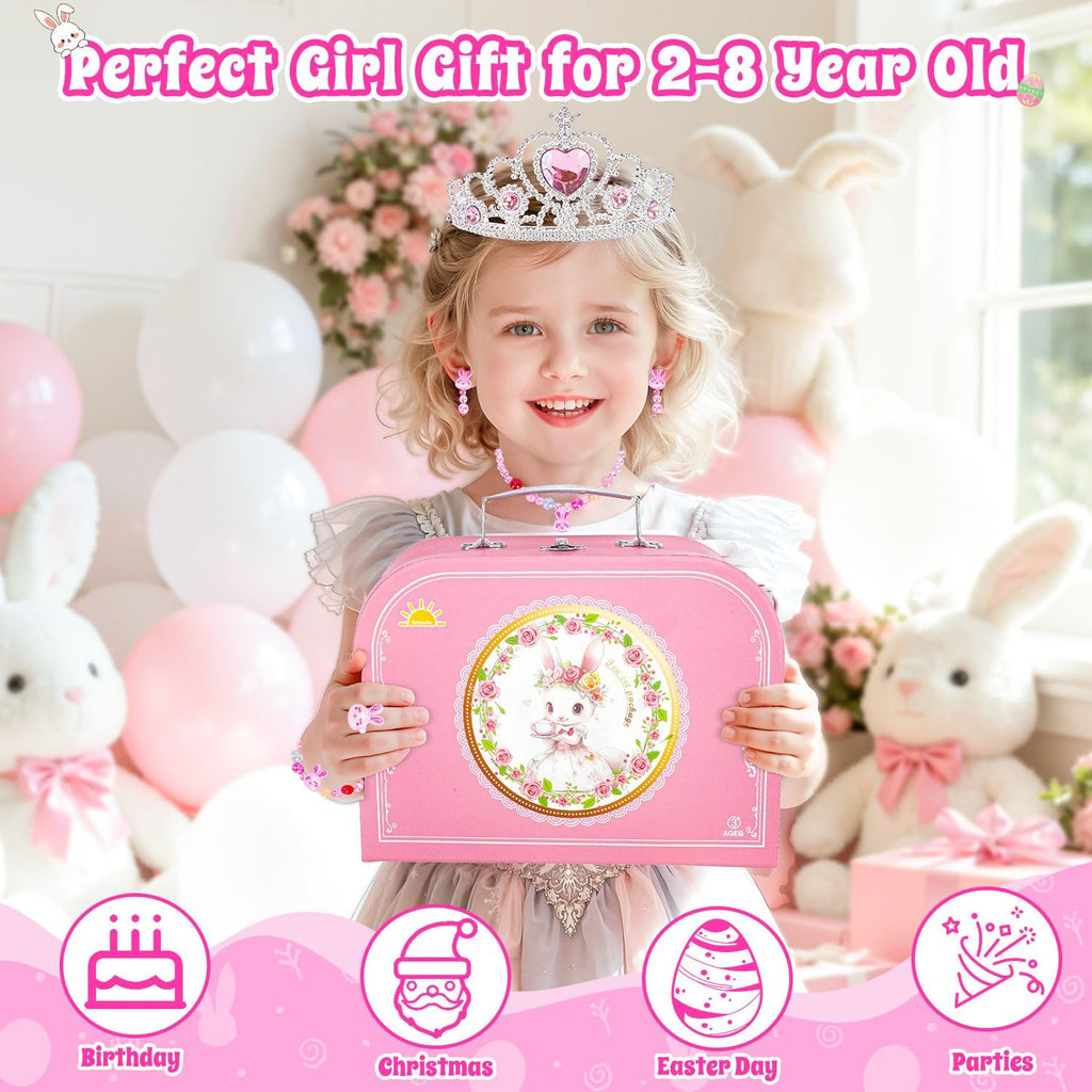 Hohosunlar Tea Party Set for Little Girls, Kids Tea Set for Toddler 3-5 6-8