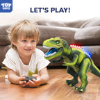 STEAM Life RC Walking T-Rex Dinosaur Toy, Lights and Roar, Kids 3-8