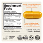 Turmeric Curcumin with Black Pepper Extract 1500mg - High Absorption Ultra Potent Turmeric Supplement with 95% Curcuminoids and BioPerine - Non GMO Tumeric Capsules for Joint Support - 90 Capsules