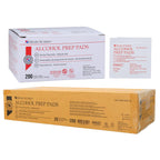 Henry Schein Alcohol Prep Pads, Medium, 2-ply, Sterile, 1 Case of 4000 (20 Boxes of 200)