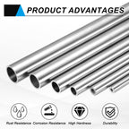 uxcell 304 Stainless Steel Tube, 16mm ID 22mm OD 250mm Length Round Seamless Straight Steel Metal Capillary Pipe Tubing for Industry DIY Projects