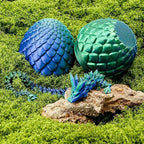 3D Printed Dragon Fidget Toys,12inch Flexible Dragon Toy 3D Printed Dragon Eggs with Dragon Inside,Easter Egg fillers,Easter Basket Stuffers,Easter Basket Essentials Fidget Toys