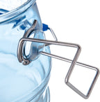 San Jamar Saf-T-Ice Ice Tote with Ice Machine Hanger for Bars, Restaurants, Kitchens, and Fast Food, Polycarbonate, 6 Gallons, Blue, (Pack of 2)