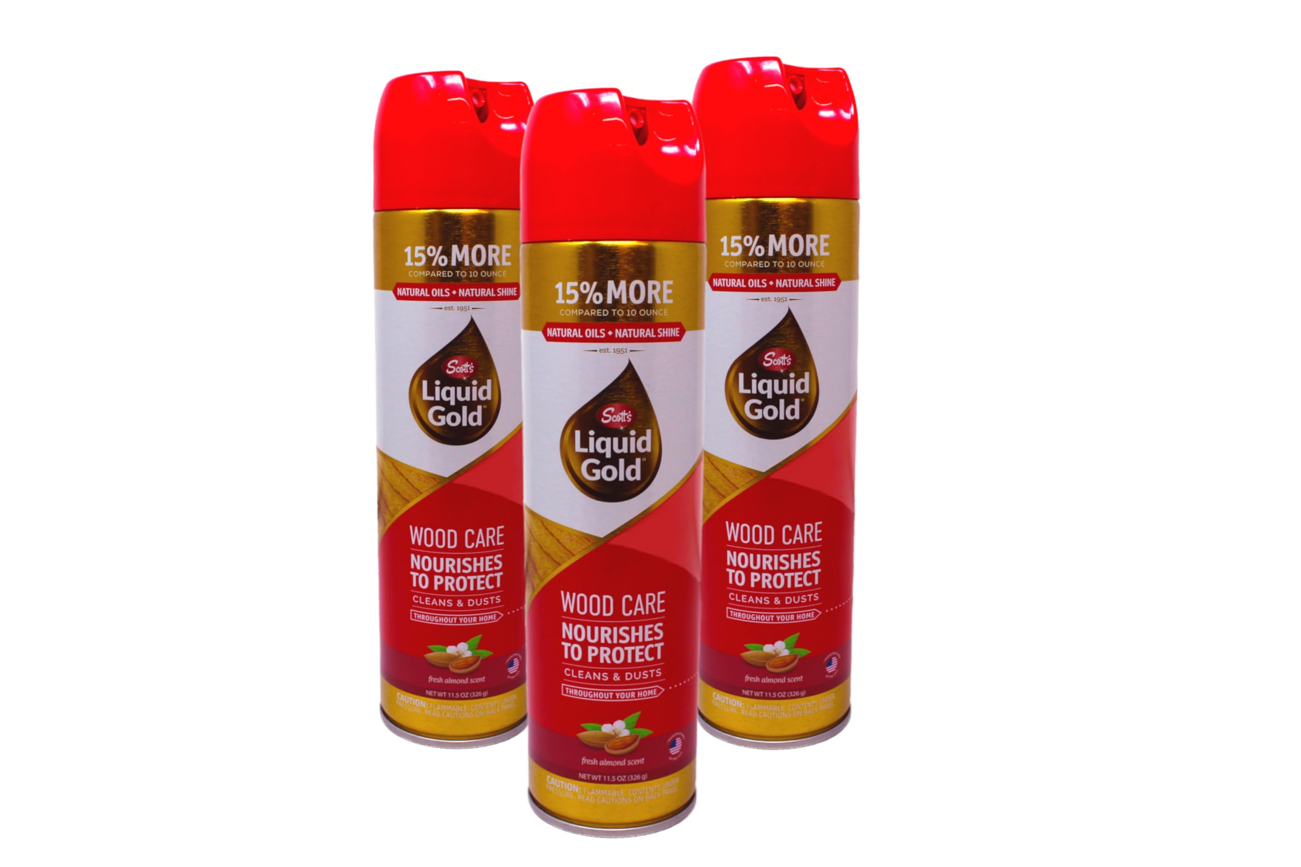 Scott's Liquid Gold Wood Care Spray Cleaner, 11.5 Ounce - Pack of 3