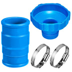 2 Set Pool Vacuum Hose Adapter Kit Compatible with Intex Adapter B,Pool Skimmer Hose Connector Replacement Hoses Adapter with Clamp for Above Ground Swimming Pool Vacuum Surface Skimmer Small Strainer