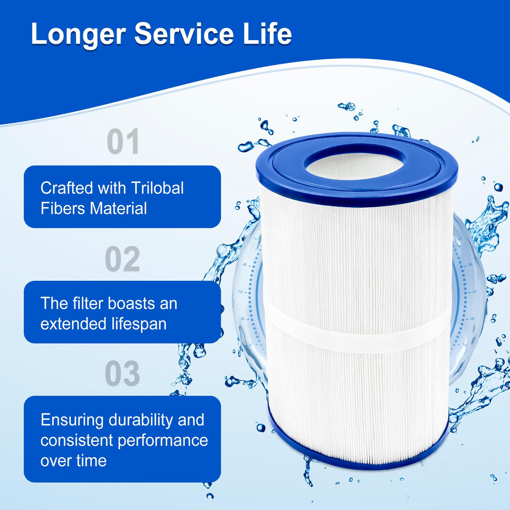 Porscan PDM30 Oval Spa Filter Fit for Dream Maker Hot Tubs 461269, Filbur FC9940, Crossover 730L 730S, Odyssey, Big EZ, EZL, 30 sq.ft Hot Tub Filter Cartridge
