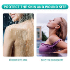 Dimora Waterproof Transparent Film Dressing, Large Clear Wound Bandages 6x8 inch 50 Pack, Post Surgical Skin Protector, Adhesive Medical Pad for Swimming,Showering,Tattoo Aftercare,IV Fixing
